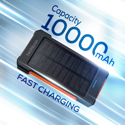 TechBro - 10,000mAh Solar Power Bank.