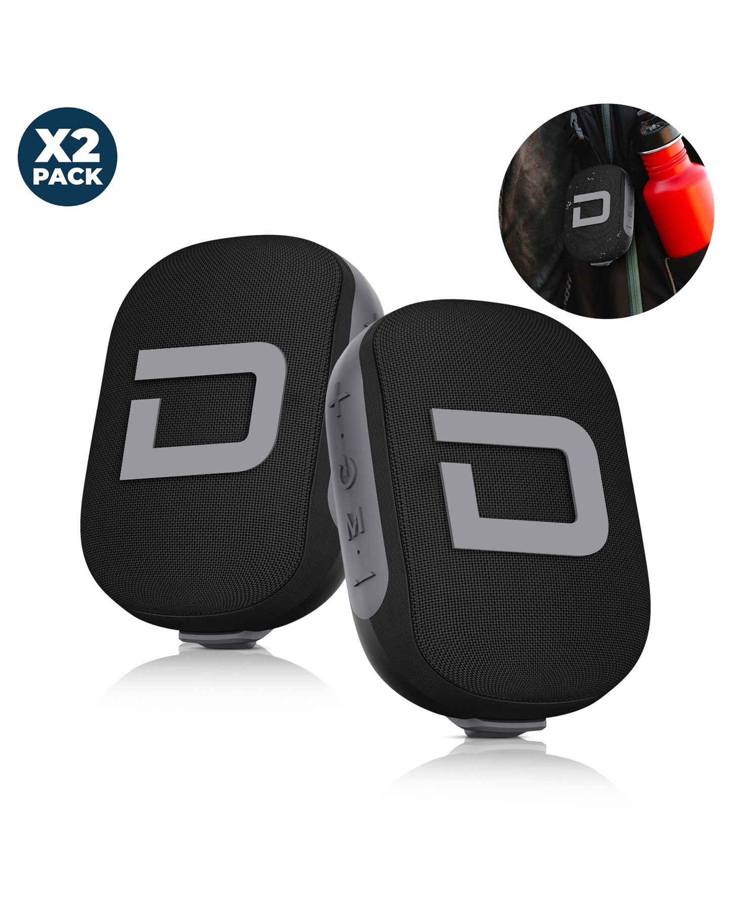 Multi Purpose 1 Pair of the Clip150 (Black) Mini Speakers