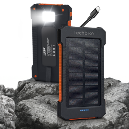 TechBro - 10,000mAh Solar Power Bank.