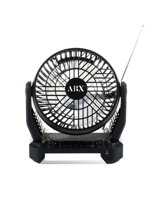 Portable Solar Fan with Speaker and Flashlight - RXF-40