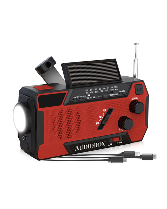 NOAA Solar Power Radio with Speaker and Flashlight - RXP-200