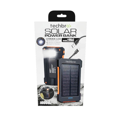 TechBro - 10,000mAh Solar Power Bank.